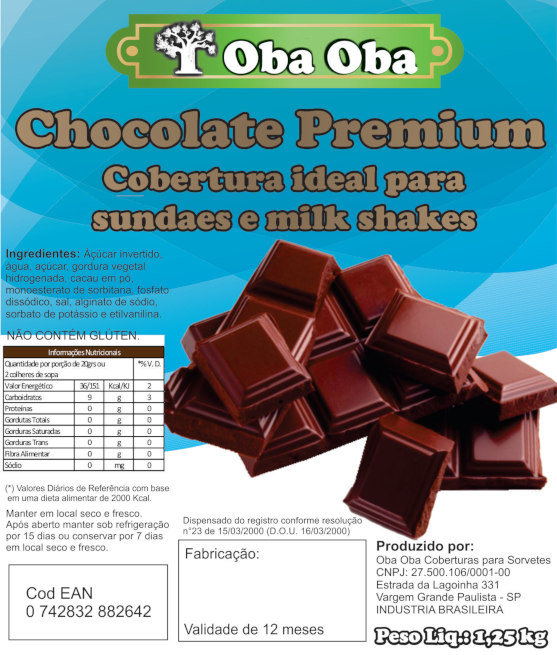Rotulo Bag Chocolate Premium